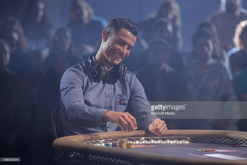 CRISTIANO Ronaldo playing poker